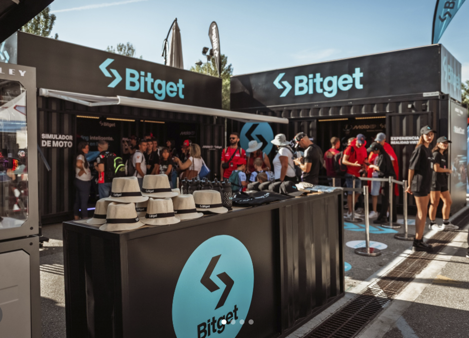 Check-in and merch counter with guests