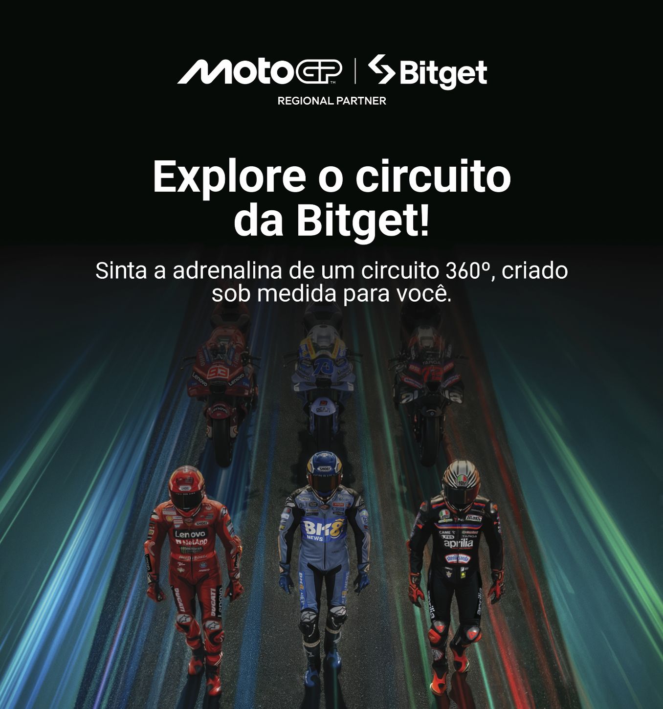 VR backdrop Explore o circuito da Bitget